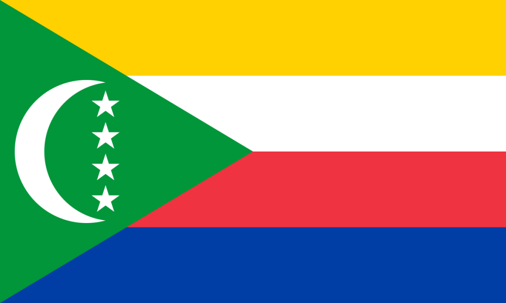 Flag of the Comoros svg 1024x614